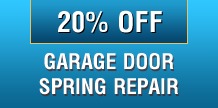 20% off garage door spring repair